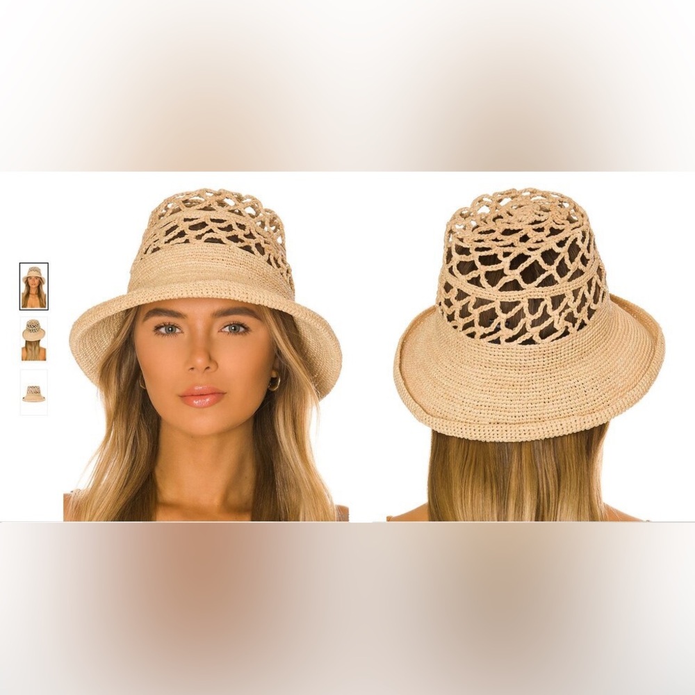 Janessa Leone Kenna Hat -Natural -S, M - Picture 5 of 6